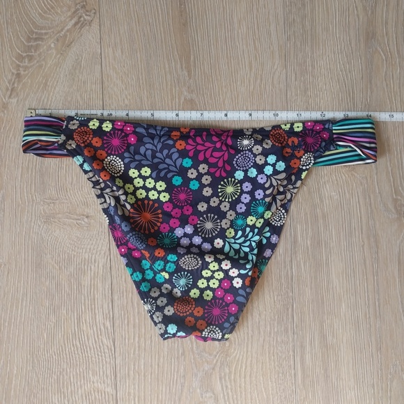 Floral and Striped Billabong Bikini Bottom - Picture 5 of 5